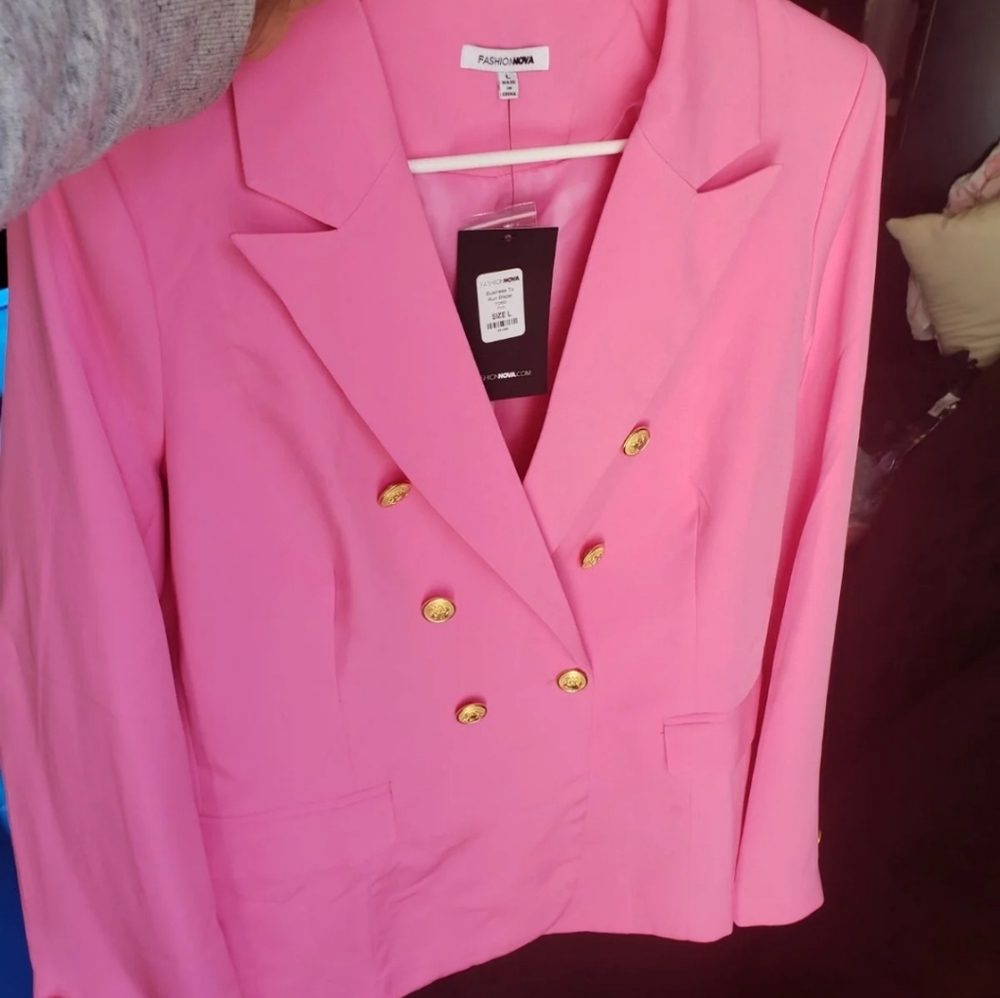 Pink blazer